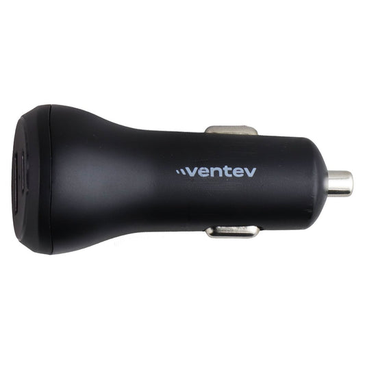 Ventev 32W Dual Port USB-A & USB-C Ultra Fast Car Charger - Black Cell Phone - Chargers & Cradles Ventev - Simple Cell Bulk Wholesale Pricing - USA Seller