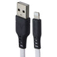 VENTEV 3.3 Foot USB-A to Lightning (8-Pin) High Speed Flat Cable - White Cell Phone - Cables & Adapters Ventev - Simple Cell Bulk Wholesale Pricing - USA Seller