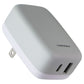 Ventev 27W (USB-A + USB-C) Dual Port Ultra Fast Wall Charger - Gray / White Cell Phone - Chargers & Cradles Ventev - Simple Cell Bulk Wholesale Pricing - USA Seller