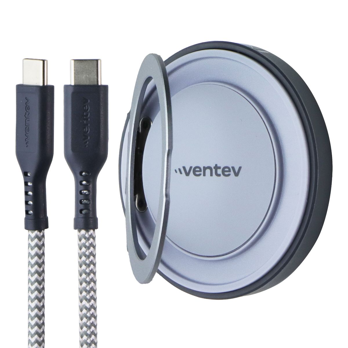 Ventev 15W Qi2 Magnetic Wireless Ultrafast 360 Degree Rotating Charging Stand Cell Phone - Chargers & Cradles Ventev - Simple Cell Bulk Wholesale Pricing - USA Seller