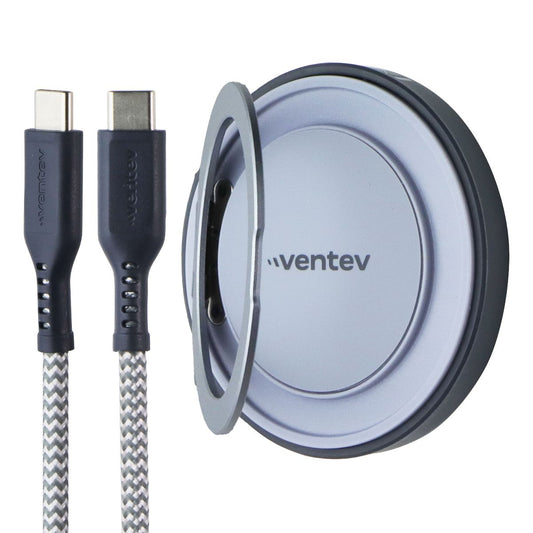 Ventev 15W Qi2 Magnetic Wireless Ultrafast 360 Degree Rotating Charging Stand Cell Phone - Chargers & Cradles Ventev - Simple Cell Bulk Wholesale Pricing - USA Seller