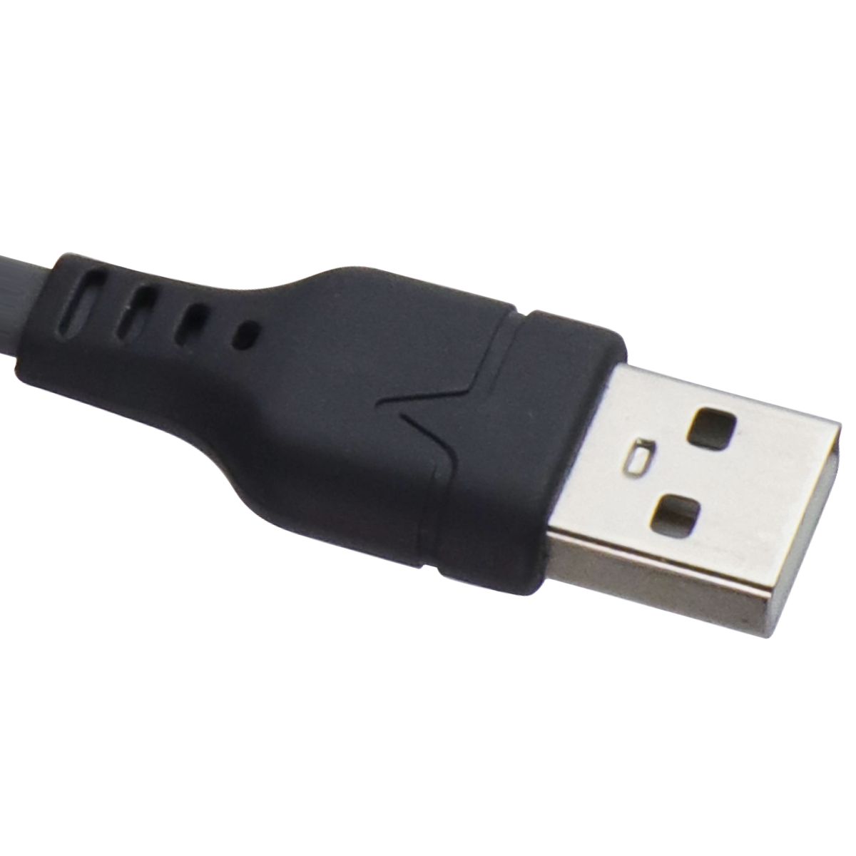 Ventev 6-Foot USB-A to Lightning 8-Pin Charging and Data Sync Flat Cable - Gray Cell Phone - Cables & Adapters Ventev - Simple Cell Bulk Wholesale Pricing - USA Seller