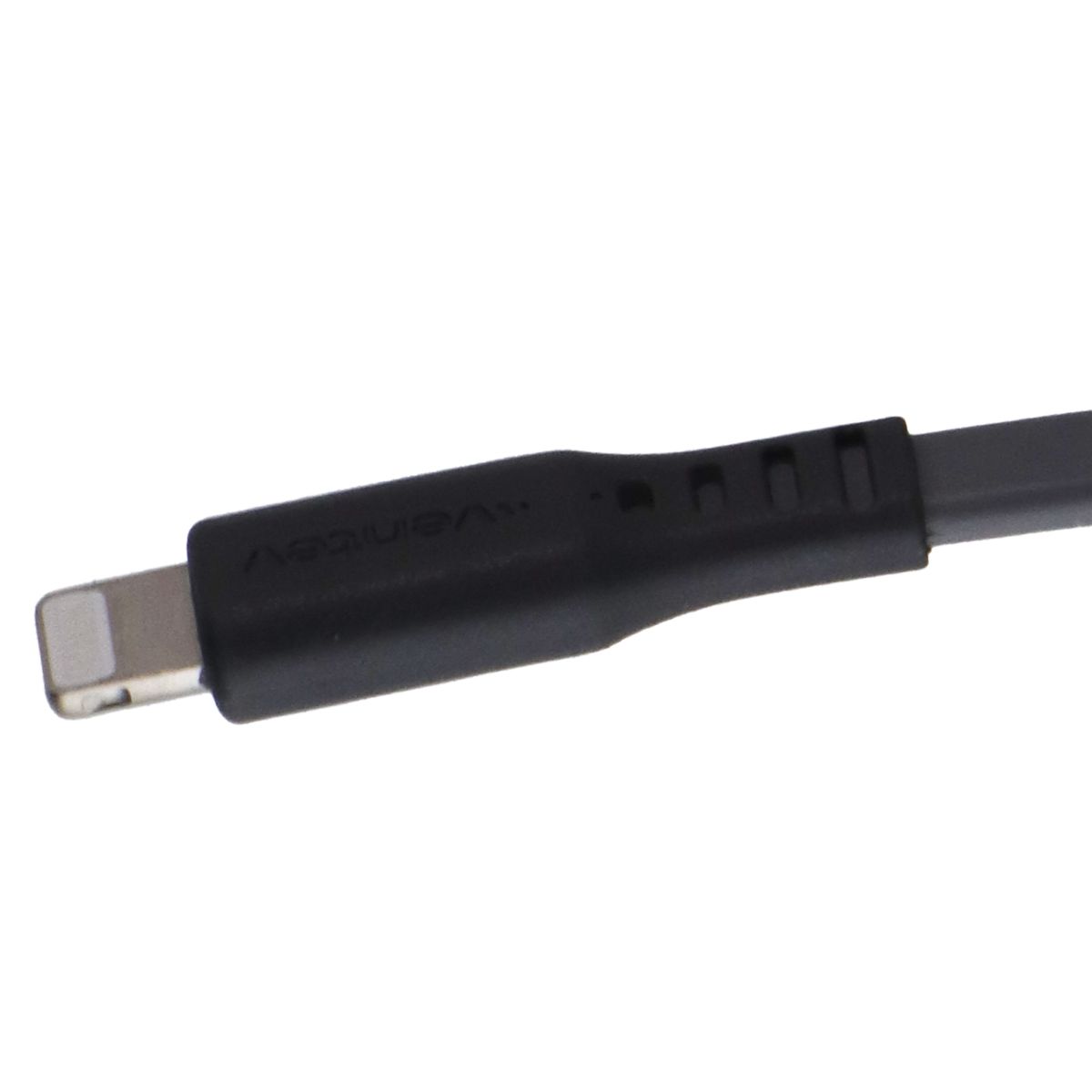 Ventev 6-Foot USB-A to Lightning 8-Pin Charging and Data Sync Flat Cable - Gray Cell Phone - Cables & Adapters Ventev - Simple Cell Bulk Wholesale Pricing - USA Seller