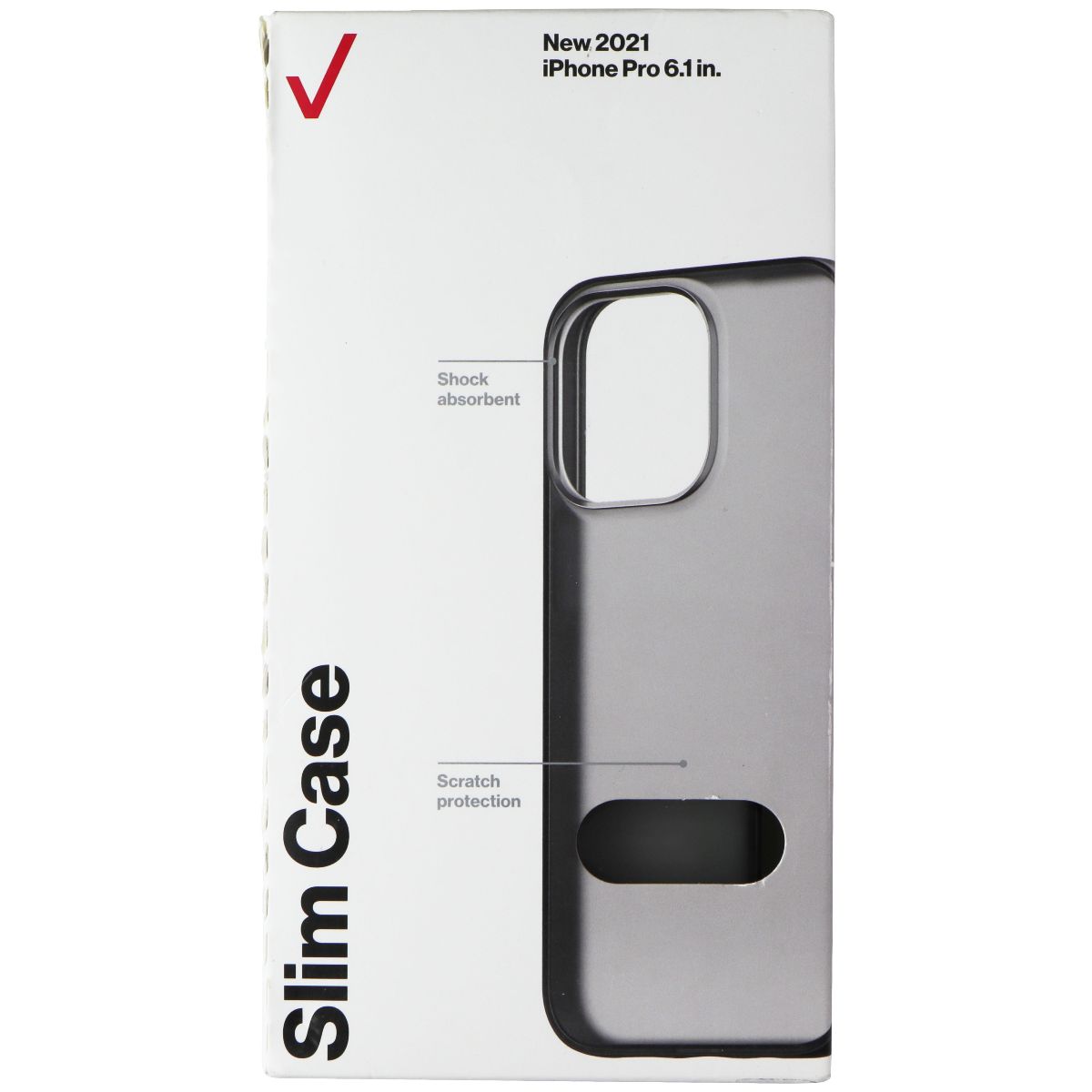 Verizon Slim Sustainable Hard Case for Apple iPhone 13 Pro - Black/Smokey Cell Phone - Cases, Covers & Skins Verizon    - Simple Cell Bulk Wholesale Pricing - USA Seller