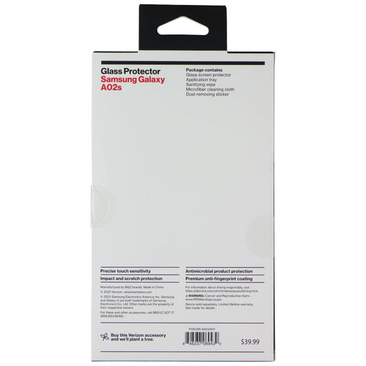 Verizon Glass Screen Protector for Samsung Galaxy A02s - Clear Cell Phone - Screen Protectors Verizon - Simple Cell Bulk Wholesale Pricing - USA Seller