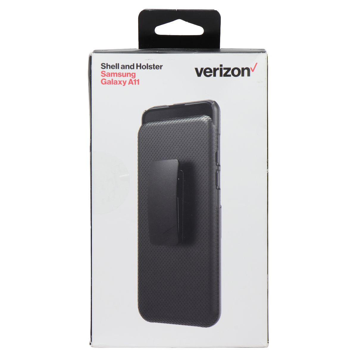 Verizon Shell and Holster Combo Case for Samsung Galaxy A11 - Black Cell Phone - Cases, Covers & Skins Verizon - Simple Cell Bulk Wholesale Pricing - USA Seller