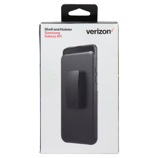 Verizon Shell and Holster Combo Case for Samsung Galaxy A11 - Black Cell Phone - Cases, Covers & Skins Verizon    - Simple Cell Bulk Wholesale Pricing - USA Seller