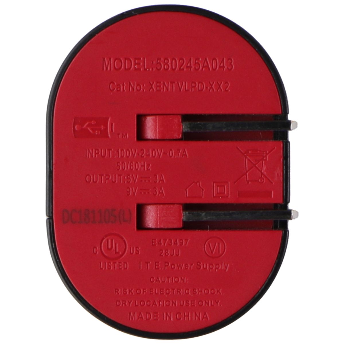 Verizon Wall Charger With International Adapters Kit for USB-C Devices - Black Cell Phone - Chargers & Cradles Verizon    - Simple Cell Bulk Wholesale Pricing - USA Seller