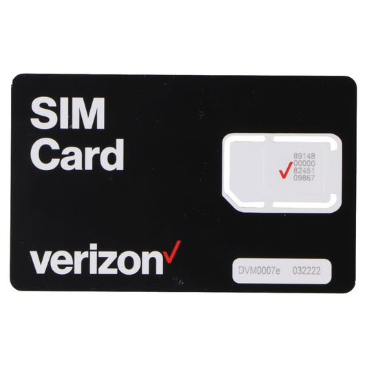 Verizon SIM Card (M2MTCSIM-TRI-NR-D) 3 Size Cutout Phone Cards & SIM Cards Verizon - Simple Cell Bulk Wholesale Pricing - USA Seller