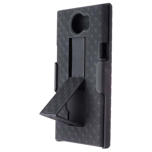 Verizon Shell and Holster Combo with Kickstand for the Blackberry Priv - Black Cell Phone - Cases, Covers & Skins Verizon - Simple Cell Bulk Wholesale Pricing - USA Seller