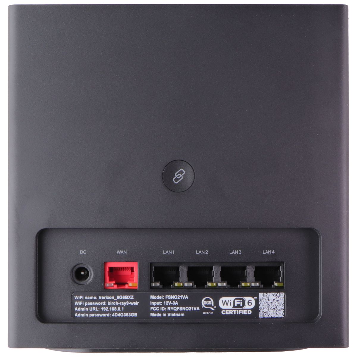 Verizon Business Internet Gateway Router (4 LAN Ports) - Black (FSNO21 ...