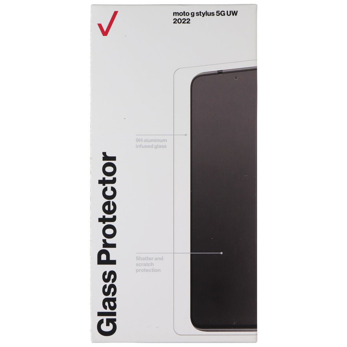 Verizon Tempered Glass Screen Protector for Motorola G Stylus 5G - Clear Cell Phone - Screen Protectors Verizon - Simple Cell Bulk Wholesale Pricing - USA Seller