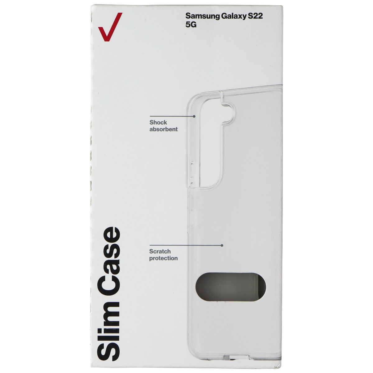 Verizon Slim Sustainable Series Case for Samsung Galaxy S22 5G - Clear/Frost