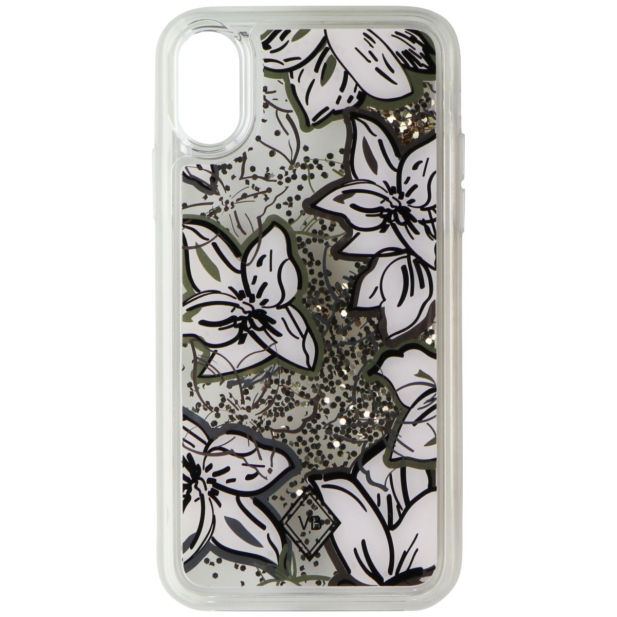 Vera Bradley Glitter Flurry Case for Apple iPhone X - White Flowers/Gold Glitter Cell Phone - Cases, Covers & Skins Vera Bradley    - Simple Cell Bulk Wholesale Pricing - USA Seller