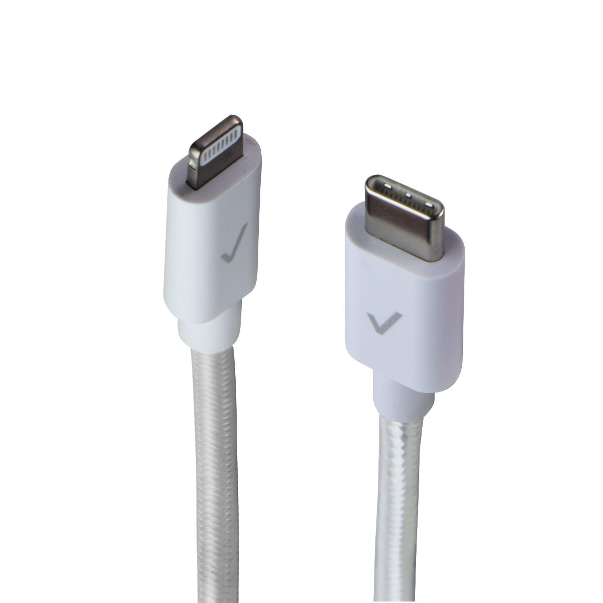 Verizon 8-Pin Lightning to USB-C (10-Foot) Braided Charging Cable - White Cell Phone - Cables & Adapters Verizon    - Simple Cell Bulk Wholesale Pricing - USA Seller