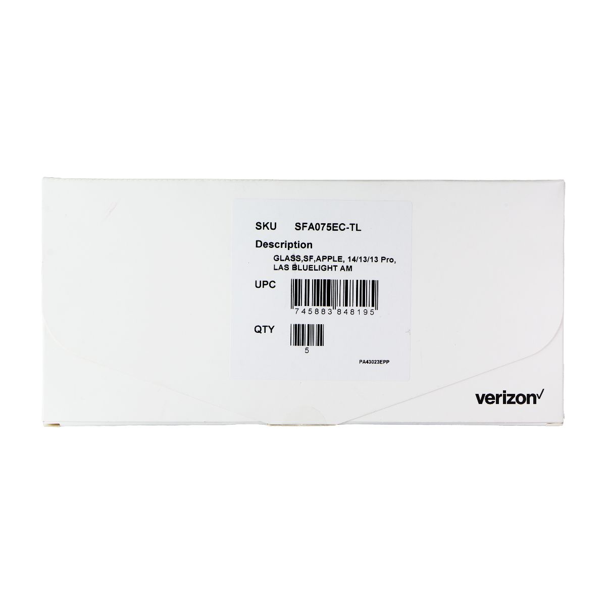 Verizon Blue Light Glass Screen Protector for iPhone 14/13/13 Pro (5-Pack) Cell Phone - Screen Protectors Verizon - Simple Cell Bulk Wholesale Pricing - USA Seller