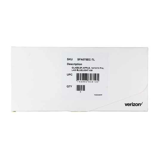 Verizon Blue Light Glass Screen Protector for iPhone 14/13/13 Pro (5-Pack) Cell Phone - Screen Protectors Verizon - Simple Cell Bulk Wholesale Pricing - USA Seller