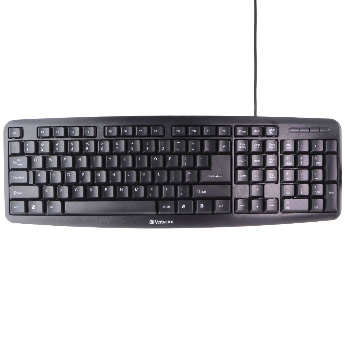 Verbatim Wired USB Keyboard and Mouse Bundle - Black (99202/1702-494) Keyboards/Mice - Keyboard & Mouse Bundles Verbatim - Simple Cell Bulk Wholesale Pricing - USA Seller