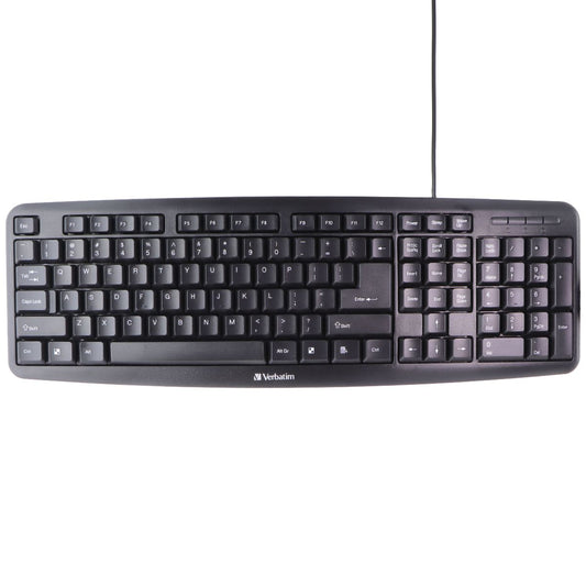 Verbatim Wired USB Keyboard and Mouse Bundle - Black (99202/1702-494) Keyboards/Mice - Keyboard & Mouse Bundles Verbatim - Simple Cell Bulk Wholesale Pricing - USA Seller