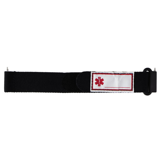 Verizon Nylon Medical ID Band for Verizon Care Smart Watch - Black/Red/White Smart Watch Accessories - Watch Bands Verizon    - Simple Cell Bulk Wholesale Pricing - USA Seller