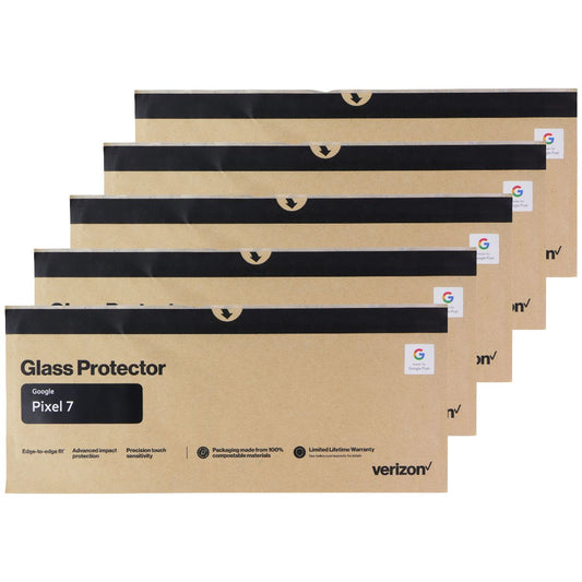 Verizon/Belkin Glass Screen Protectors for Google Pixel 7 - (5-Pack) BULK PKG* Cell Phone - Screen Protectors Verizon    - Simple Cell Bulk Wholesale Pricing - USA Seller