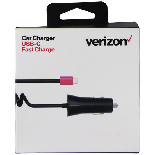 Verizon USB-C Fast Charge Car Charger - Black Cell Phone - Chargers & Cradles Verizon - Simple Cell Bulk Wholesale Pricing - USA Seller