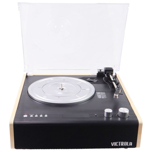 Victrola Eastwood 3-Speed Bluetooth Turntable with Built-in Speakers - Bamboo Home Audio Stereos, Components - Record Players/Home Turntables Victrola - Simple Cell Bulk Wholesale Pricing - USA Seller