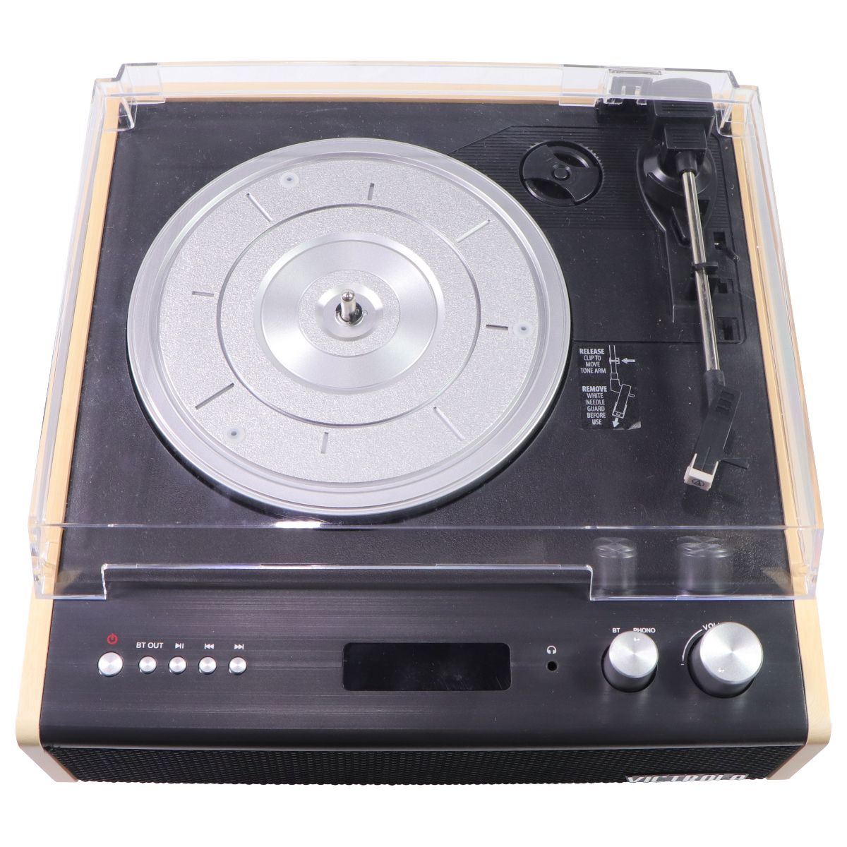 Victrola Eastwood 3-Speed Bluetooth Turntable with Built-in Speakers - Bamboo Home Audio Stereos, Components - Record Players/Home Turntables Victrola - Simple Cell Bulk Wholesale Pricing - USA Seller