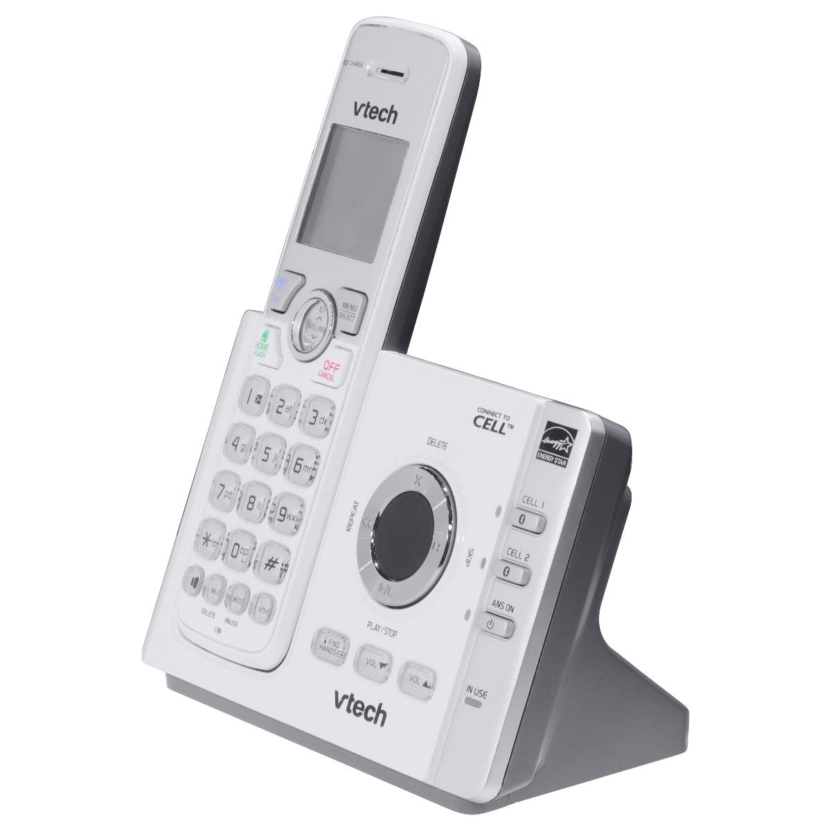 VTech DS6722-3 Base Cordless Phone Answering System - Base and 1 Hands ...