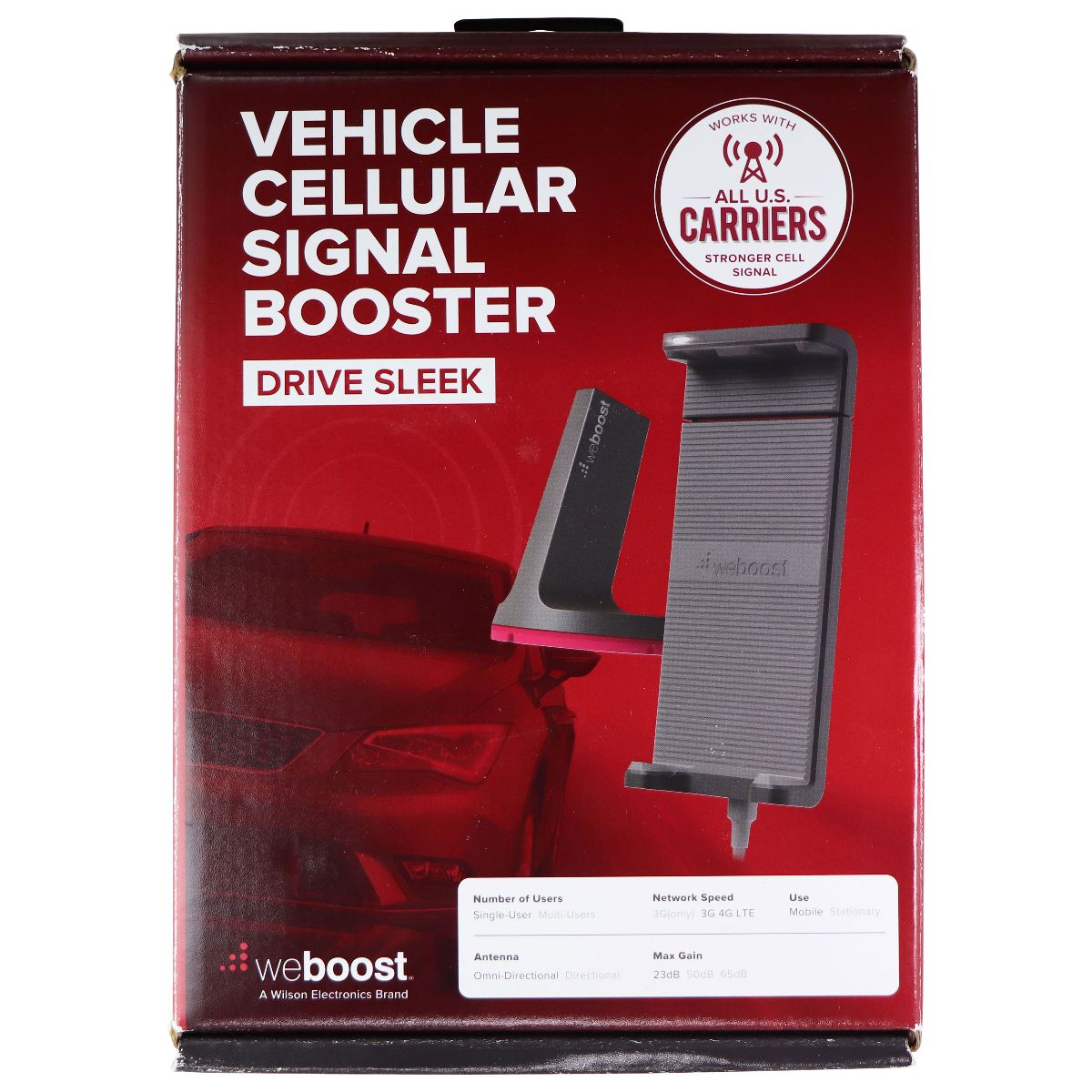 weBoost Drive Sleek (470135) Vehicle Cell Phone Signal Booster with Cradle Mount Car Video - Other Vehicle Electronics WeBoost - Simple Cell Bulk Wholesale Pricing - USA Seller