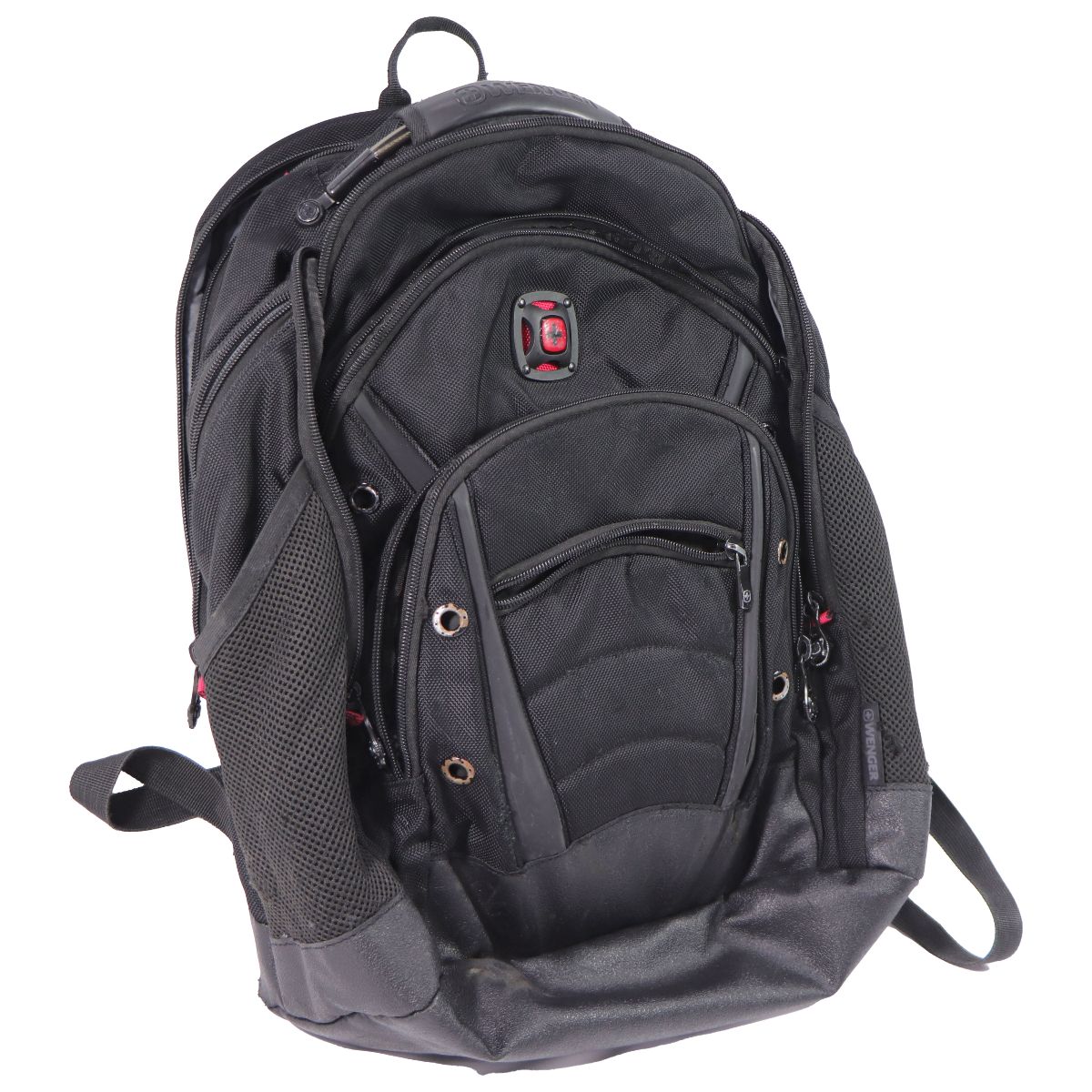 Wenger Swiss Gear 16-inch Laptop Synergy Backpack - Black Ballistic Unisex Accessories - Bags & Backpacks Wenger - Simple Cell Bulk Wholesale Pricing - USA Seller