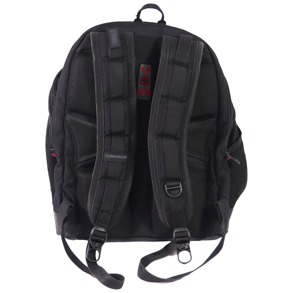 Wenger Swiss Gear 16-inch Laptop Synergy Backpack - Black Ballistic Unisex Accessories - Bags & Backpacks Wenger - Simple Cell Bulk Wholesale Pricing - USA Seller