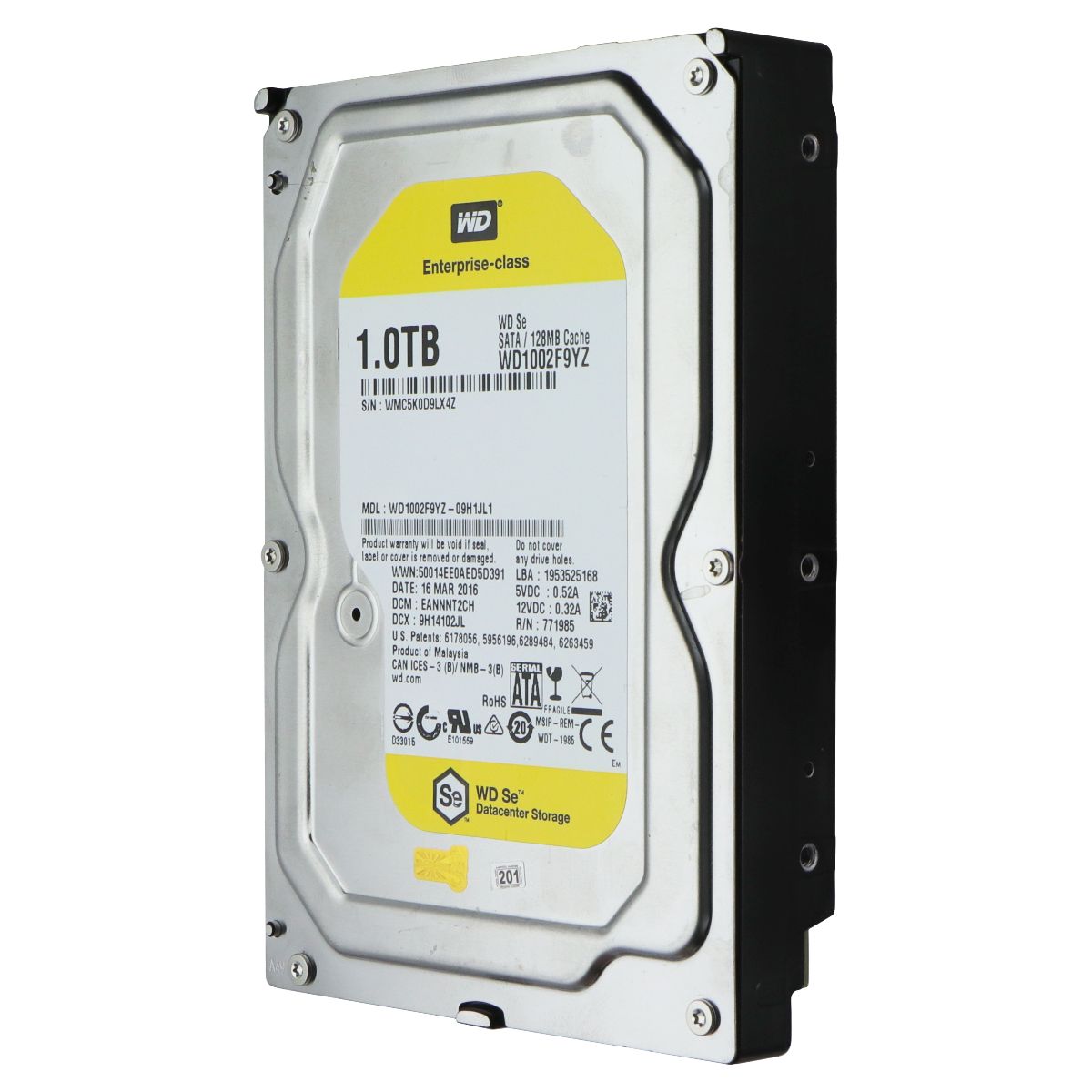 Western Digital Yellow SE Hard Drive 7200 RPM SATA III 3.5" - 1TB / WD1002F9YZ Digital Storage - Solid State Drives Western Digital - Simple Cell Bulk Wholesale Pricing - USA Seller