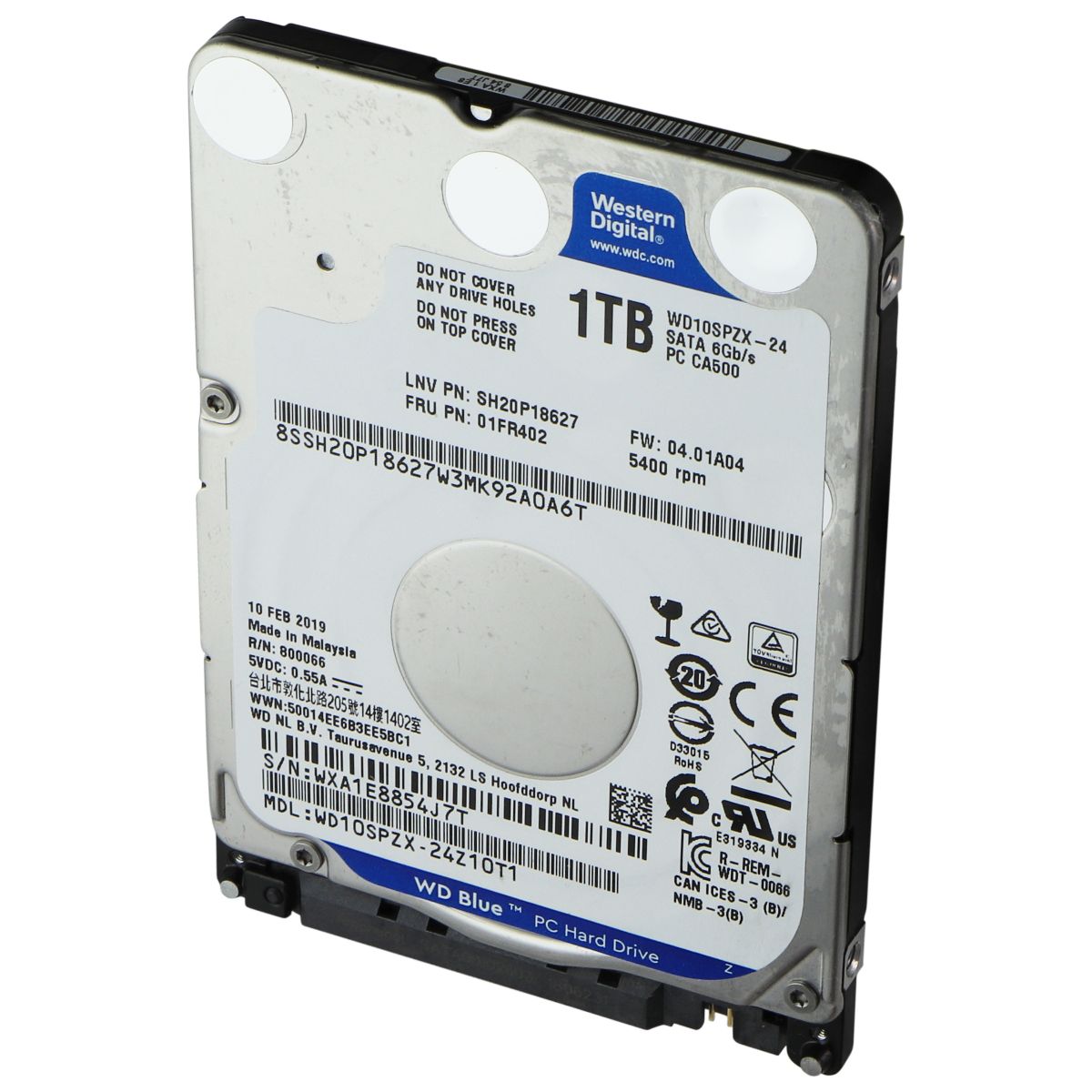 Western Digital (1TB) SATA 6Gb/s Hard Drive Storage (WD10SPZX-24Z10T1) Digital Storage - Internal Hard Disk Drives, HDD Western Digital - Simple Cell Bulk Wholesale Pricing - USA Seller