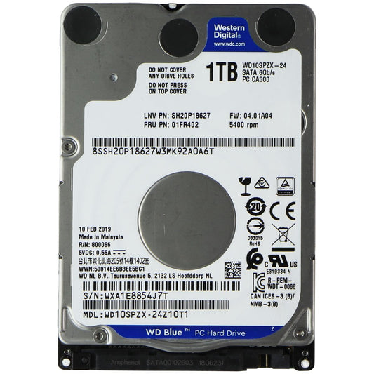 Western Digital (1TB) SATA 6Gb/s Hard Drive Storage (WD10SPZX-24Z10T1) Digital Storage - Internal Hard Disk Drives, HDD Western Digital - Simple Cell Bulk Wholesale Pricing - USA Seller