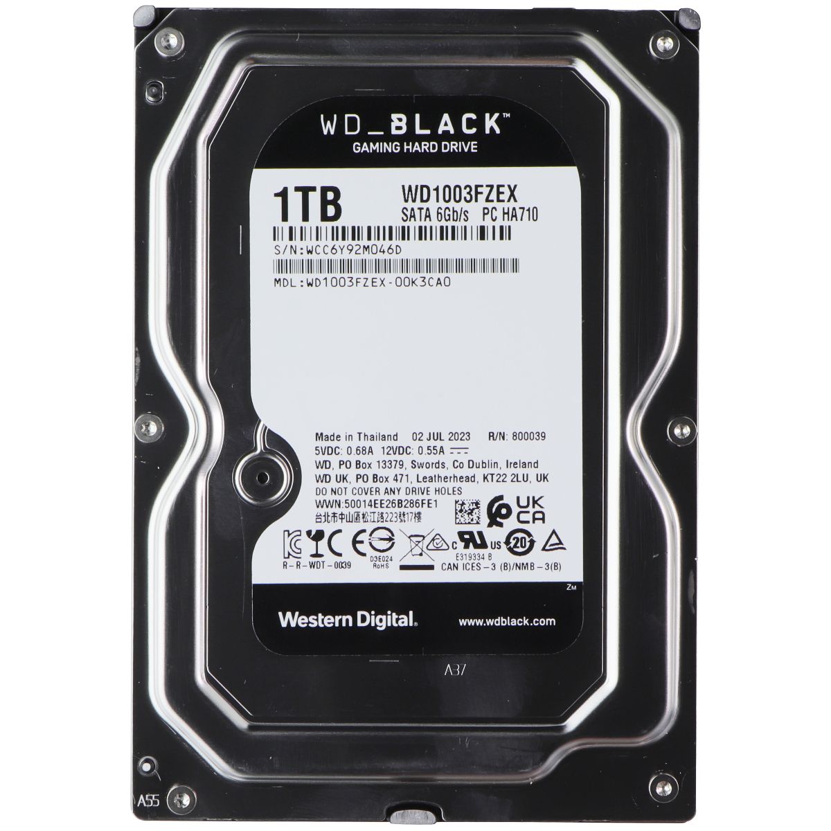 Western Digital 1TB WD Black Performance Internal Hard Drive HDD - 7200 RPM Digital Storage - Internal Hard Disk Drives, HDD Western Digital - Simple Cell Bulk Wholesale Pricing - USA Seller