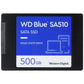 Western Digital Blue Series SA510 2.5-inch SATA III SSD - 500GB (WDS100T3B0A) Digital Storage - Solid State Drives Western Digital - Simple Cell Bulk Wholesale Pricing - USA Seller