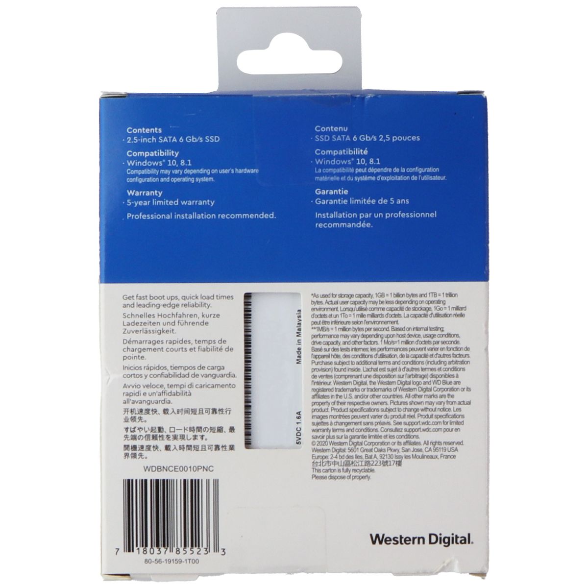 Western Digital WD Blue 1TB 2.5" Internal Solid State Drive Digital Storage - Other Hard Drives Western Digital    - Simple Cell Bulk Wholesale Pricing - USA Seller