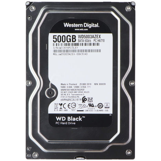 Western Digital Black WD5003AZEX 500GB Internal Hard Drive – 7200RPM SATA 6Gb/s Digital Storage - Internal Hard Disk Drives, HDD Western Digital - Simple Cell Bulk Wholesale Pricing - USA Seller