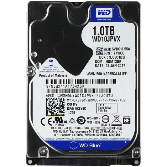 Western Digital (1TB) SATA 6Gb/s Hard Drive Storage (WD10JPVX-75JC3T0) Digital Storage - Internal Hard Disk Drives, HDD Western Digital - Simple Cell Bulk Wholesale Pricing - USA Seller