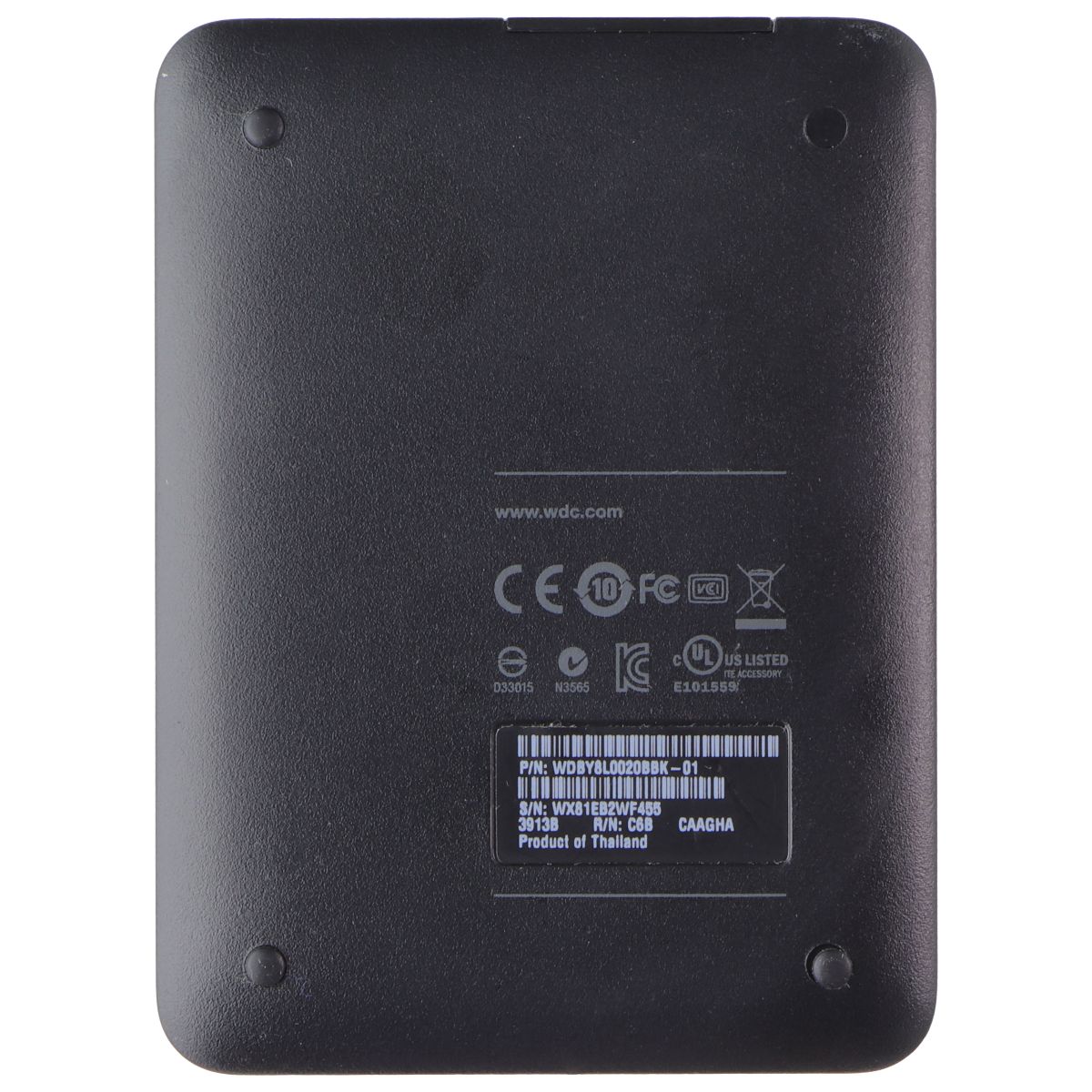 Western Digital (2TB) My Passport USB 3.0 Portable Hard Drive - Black Digital Storage - External Hard Disk Drives, HDD Western Digital - Simple Cell Bulk Wholesale Pricing - USA Seller