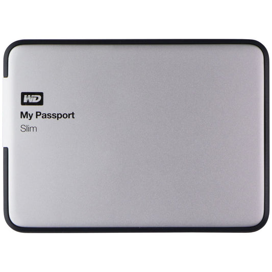 WD My Passport Slim (2TB) Portable Metal External Hard Drive USB 3.0 - Silver Digital Storage - External Hard Disk Drives, HDD Western Digital - Simple Cell Bulk Wholesale Pricing - USA Seller