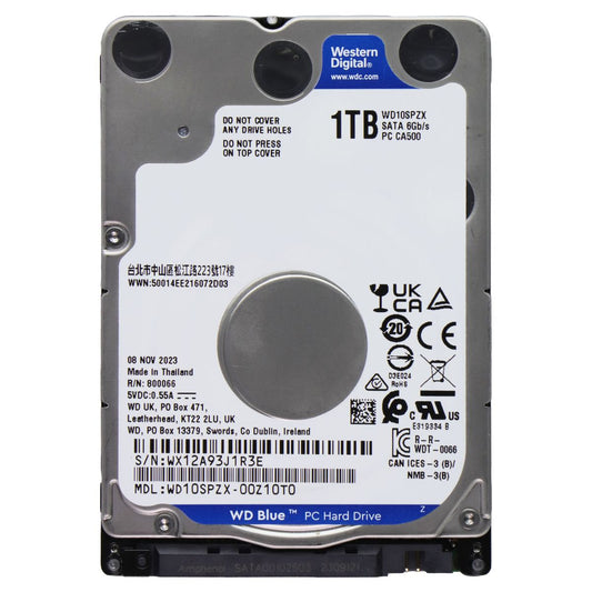 Western Digital 1TB 2.5-inch SATA III Internal Hard Drive (WD10SPZX-00Z10T0) Digital Storage - Internal Hard Disk Drives, HDD Western Digital - Simple Cell Bulk Wholesale Pricing - USA Seller