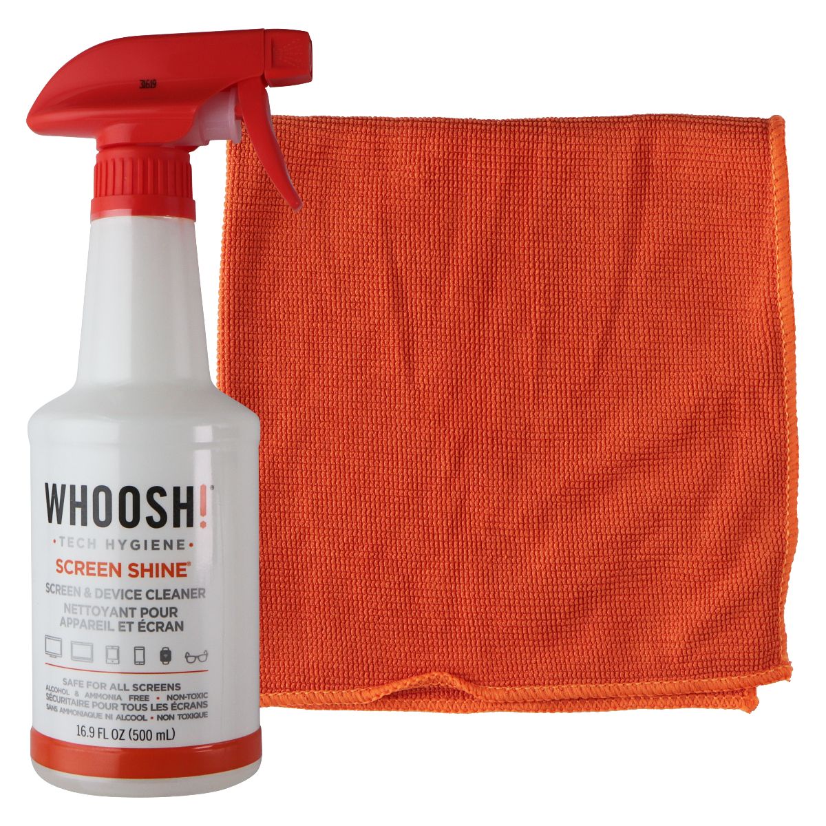 WOOSH Tech Hygiene Screen Shine Screen & Device Cleaner 16.9 OZ Computer Accessories - Cleaning Equipment & Kits WHOOSH    - Simple Cell Bulk Wholesale Pricing - USA Seller