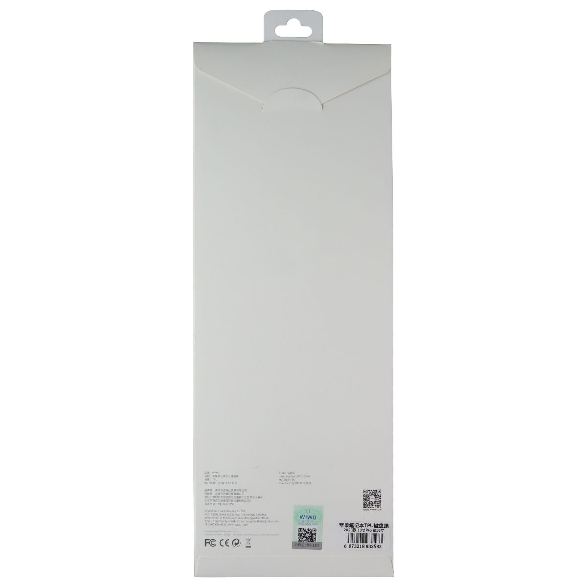 Wiwi Keyboard Protector for MacBook Pro 16in Touch Bar A2141 / 13 Pro (A2289)