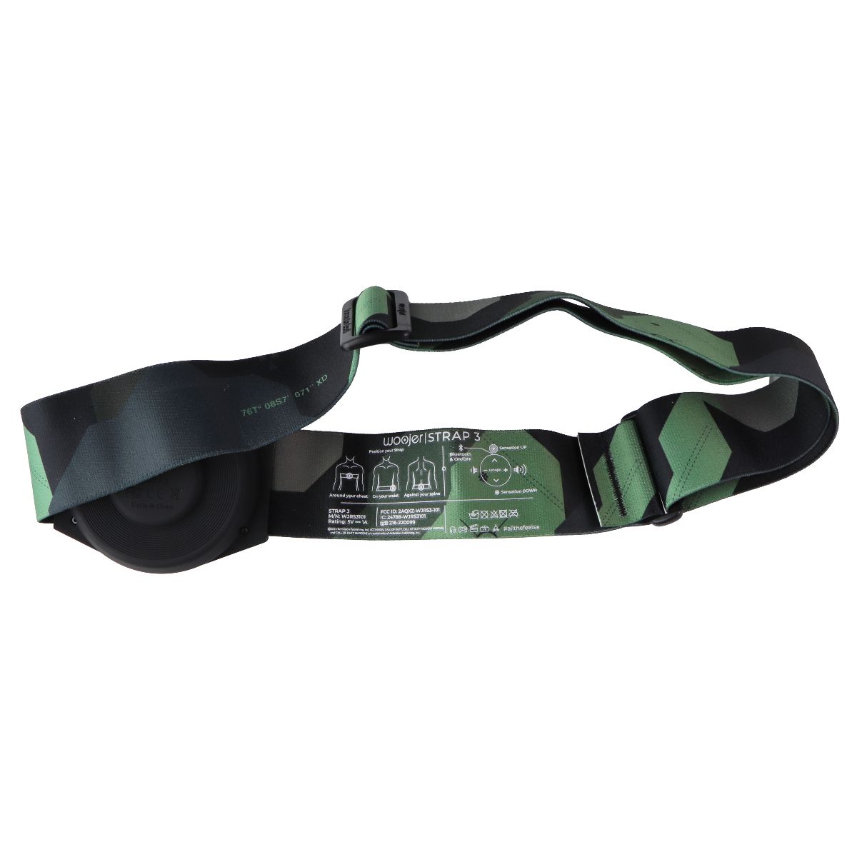 Woojer RGB Haptic Strap 3 for Games/Music - Call of Duty MW2 (Drop Zone Camo) Gaming/Console - Other Accessories Woojer - Simple Cell Bulk Wholesale Pricing - USA Seller
