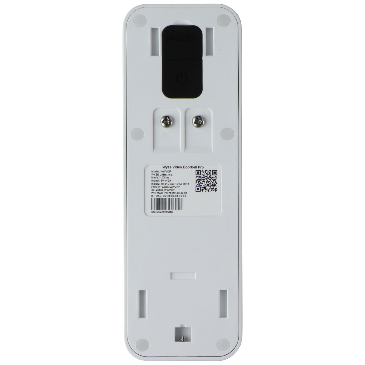 Wyze Wireless Video Doorbell Pro + Wyze Chime Pro (WVDPC) - White Building & Hardware - Doorbells WYZE - Simple Cell Bulk Wholesale Pricing - USA Seller