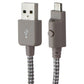 Xentris Wireless 6-foot (Micro-USB) to USB Braided Cable with LED - Beige Cell Phone - Cables & Adapters Xentris Wireless - Simple Cell Bulk Wholesale Pricing - USA Seller