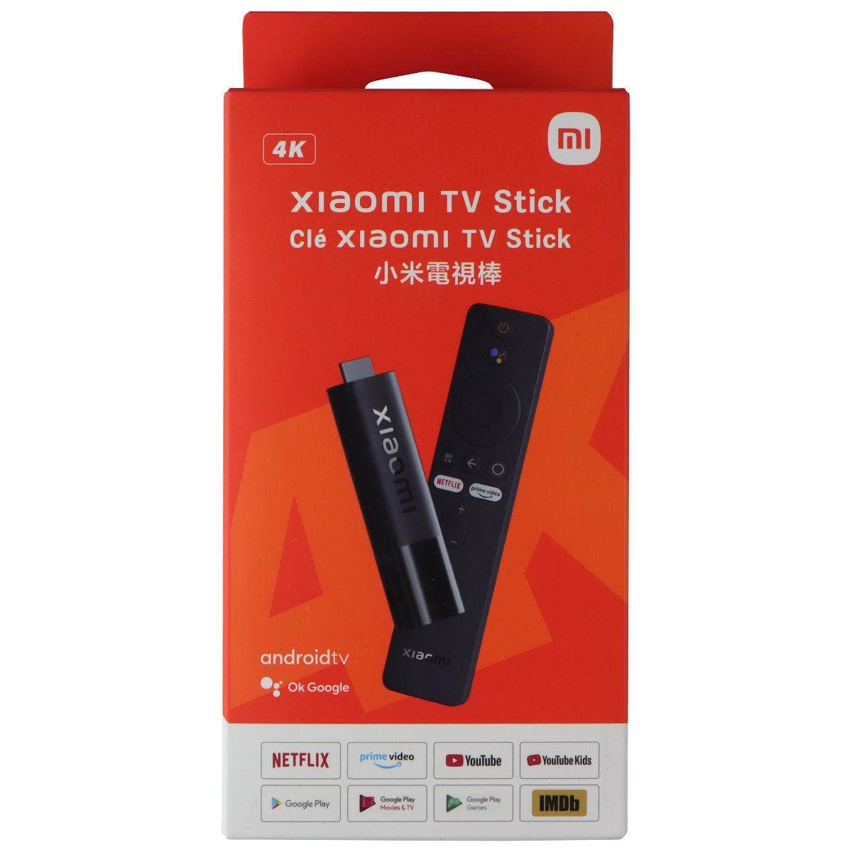 Xiaomi Mi TV Stick 4K Ultra HD Streaming Device - Black TV, Video & Audio Accessories - Remote Controls Xiaomi    - Simple Cell Bulk Wholesale Pricing - USA Seller