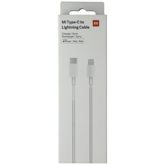 Xiaomi Mi 1M USB-C to Lightning 8-Pin Charge and Sync Cable - White Cell Phone - Cables & Adapters Xiaomi    - Simple Cell Bulk Wholesale Pricing - USA Seller